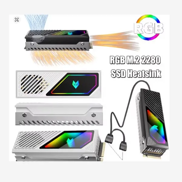 Storage COOLMOON Heatsink M2 SSD Hard Drive Cooler with Copper Heat Dissipation System for NVME With Fan view 5