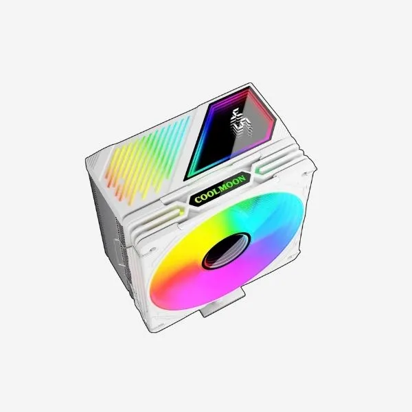 Cooler Coolmoon Temperature GT600 White CPU Cooler Heatsink view 5