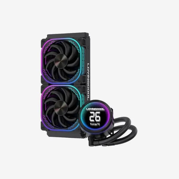 Cooler Lovingcool YK-B240-02 Liquid Cooler Temperature Display Black