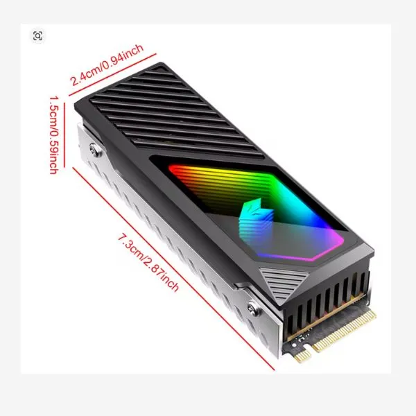 Storage COOLMOON Heatsink M2 SSD Hard Drive Cooler with Copper Heat Dissipation System for NVME With Fan alternate