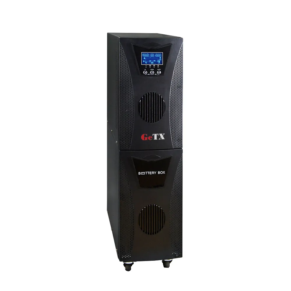 UPS GeTX Online UPS HF Single-phase LCD UPS 6000VA/5400W 1612V-7AH GXT-6000-CON view 2