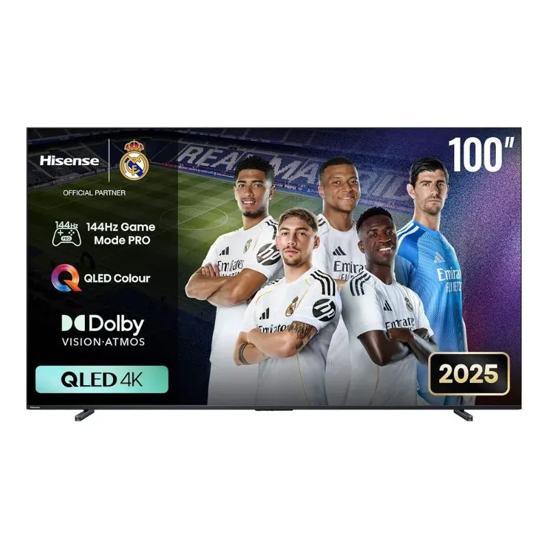Monitor Hisense 100Q7Q 100″ 4K UHD QLED Smart TV Dolby Vision - Dolby Atmos - Black