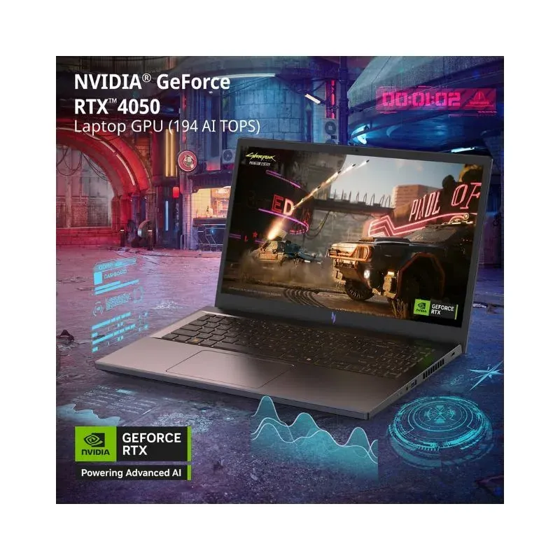 Laptop Intel Acer Nitro V 15 ANV15-51-76ER Gaming - Intel Core i7-13620H, 16GB RAM, 512GB SSD, RTX 4050 6GB, 15.6″ IPS 165Hz alternate