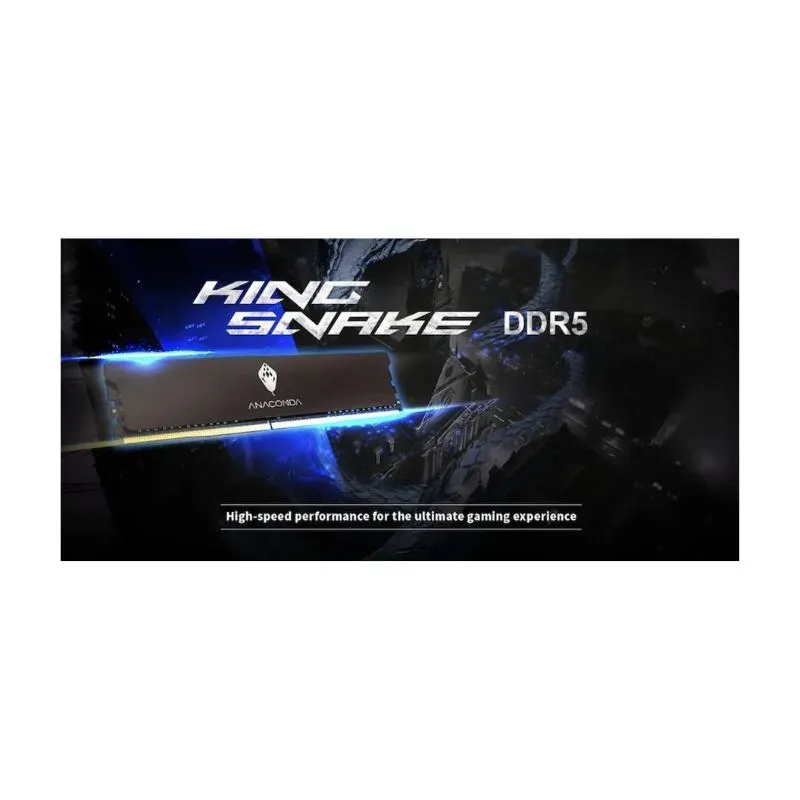 RAM ANACOMDA 32GB (16GBX2) DDR5 6000MHz Desktop Memory - Black view 2