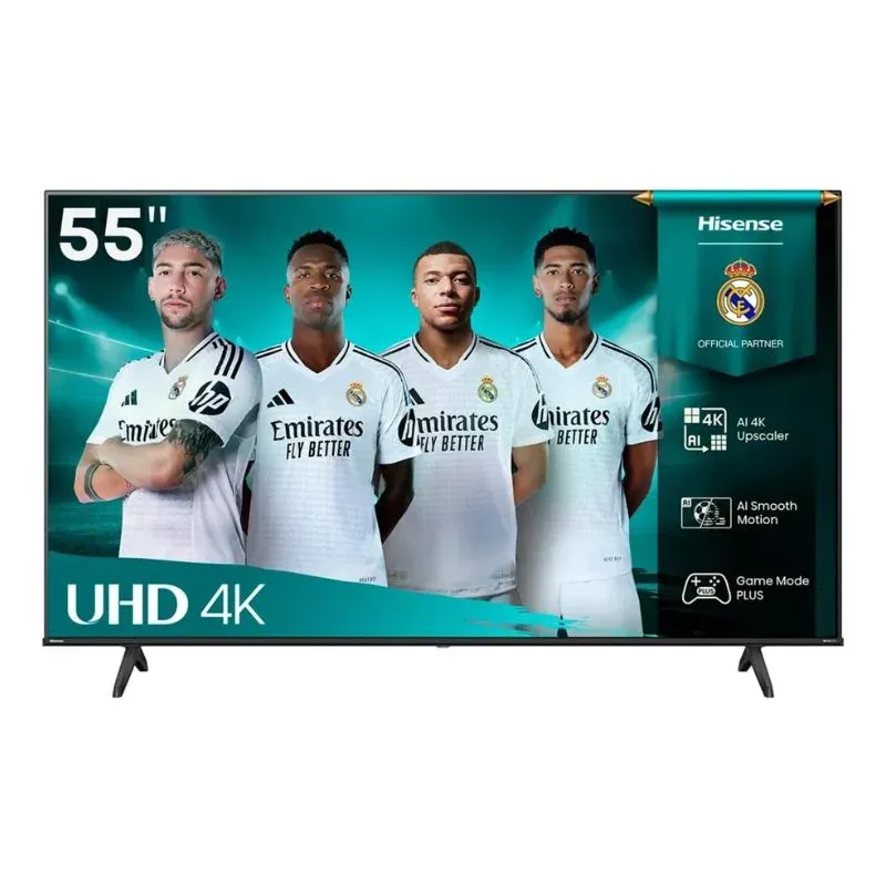 Monitor Hisense 55A61Q 55″ 4K UHD Smart TV with Dolby Vision - HDR10 - Black