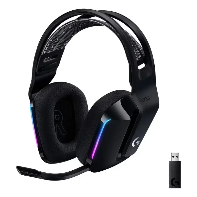 Headset Logitech G733 LIGHTSPEED Wireless RGB Gaming - Black