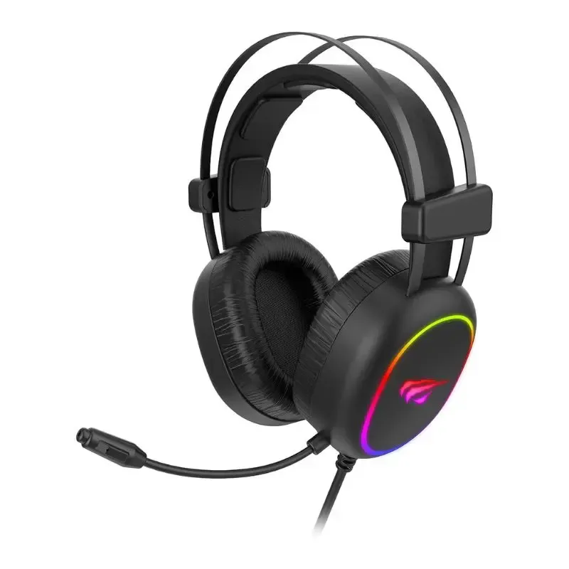 Headset Havit H2016D RGB Wired, Surround Sound Gaming with Mic - Black alternate