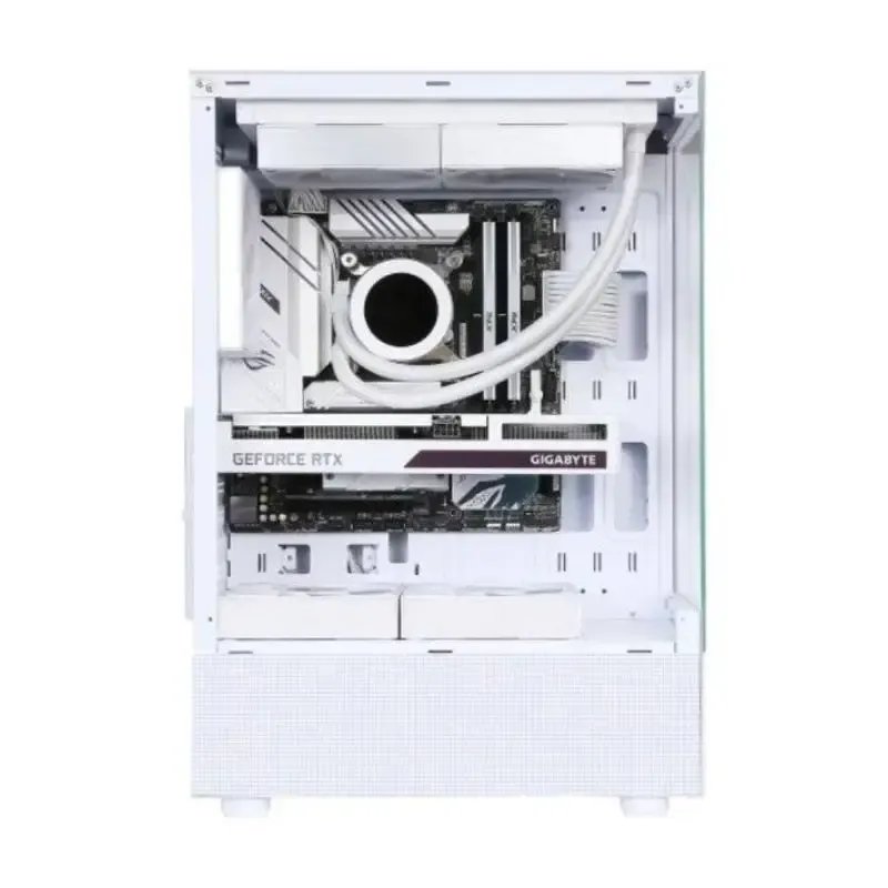 Case SAMA Neview 3321 ATX Mid Tower Gaming (4-ARGB Pre-installed fans & Hub Control) - White alternate