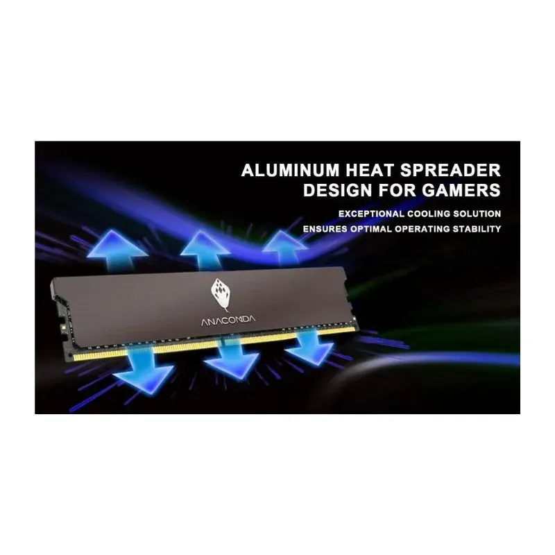 RAM ANACOMDA 32GB (16GBX2) DDR5 6000MHz Desktop Memory - Black view 5