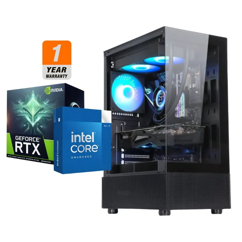 Desktop Intel Voyager 2 Gaming PC - Intel Core i5-12400F, Galax RTX 3060 1-Click OC 12GB GDDR6, 16GB DDR4 3200MHz, 1TB NVMe SSD