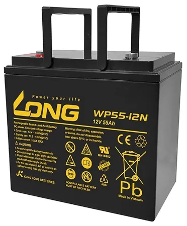 Accessory Long Battery 12V-55AH,Lead Acid Rechargeable - WP55-12N