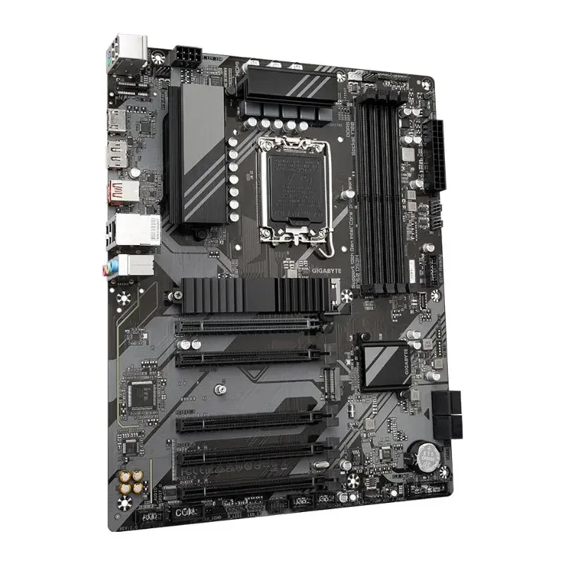 Motherboard Intel Gigabyte B760 DS3H DDR5 Intel LGA 1700 mATX Motherboard view 3