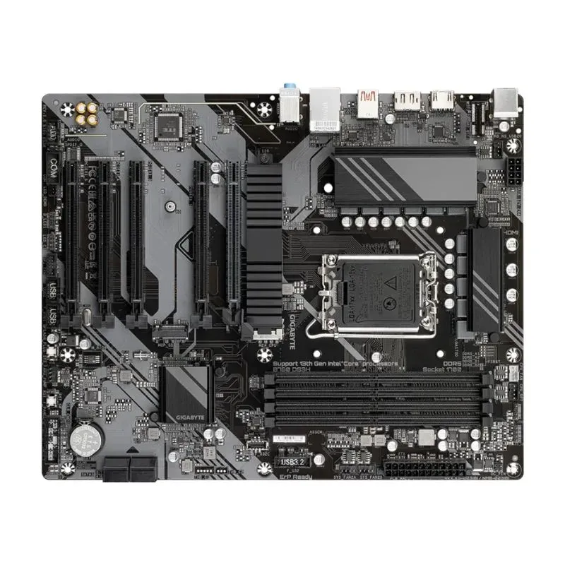 Motherboard Intel Gigabyte B760 DS3H DDR5 Intel LGA 1700 mATX Motherboard view 4