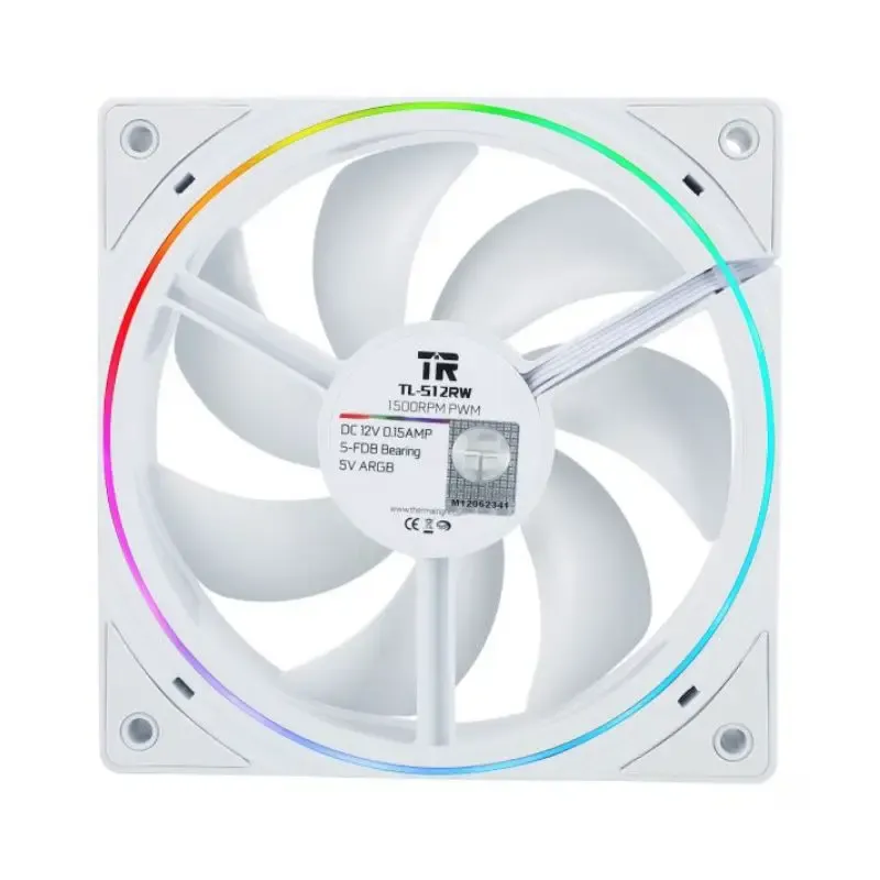 Cooler Thermalright TL-S12RW ARGB Case PC Fan - White view 2