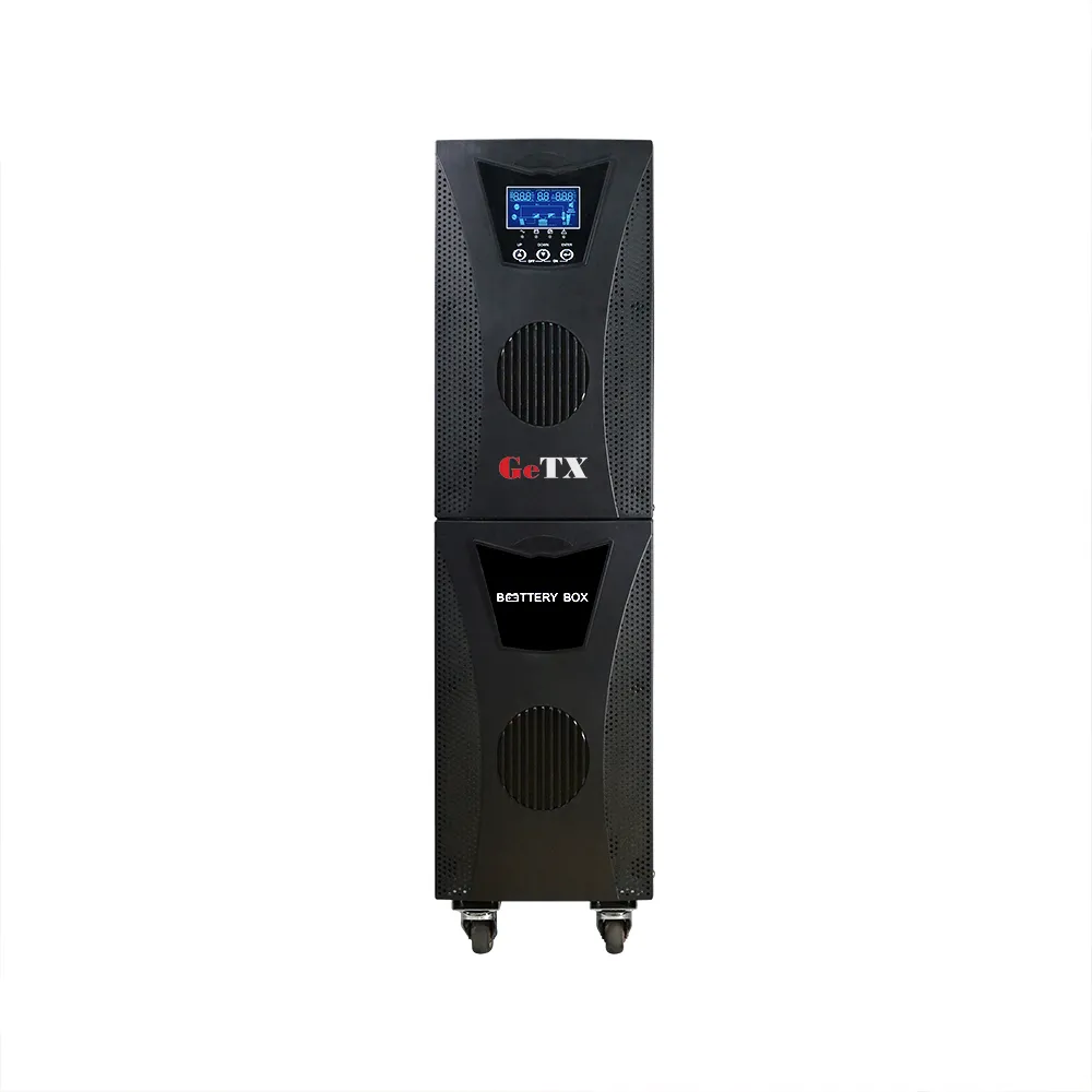 UPS GeTX Online UPS HF Single-phase LCD UPS 6000VA/5400W 1612V-7AH GXT-6000-CON view 3