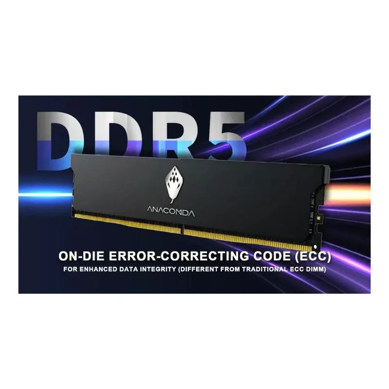 RAM ANACOMDA 32GB (16GBX2) DDR5 6000MHz Desktop Memory - Black view 3