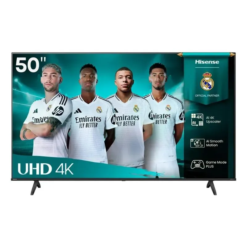Monitor Hisense 50A61Q 50″ 4K UHD Smart TV - VIDAA OS - Black