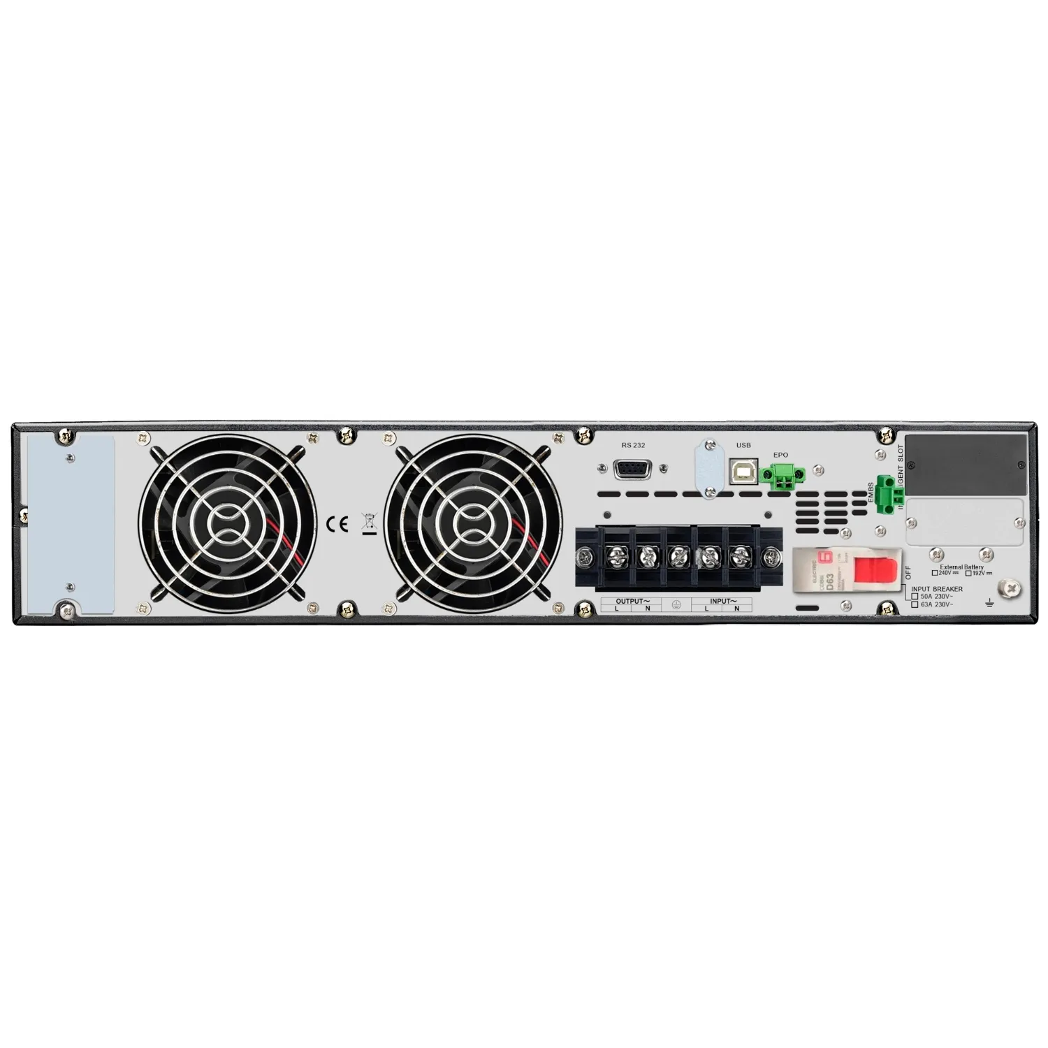 UPS APC Easy UPS On-Line SRV10KRI 10kVA / 10kW 230V Rackmount 4U view 4