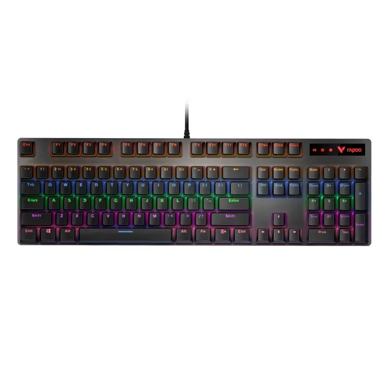 Keyboard Rapoo V500 Pro 87-Key Mechanical Gaming Blue Switch - Black