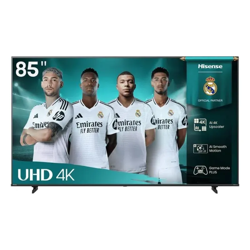 Monitor Hisense 85A61Q 85″ 4K UHD Smart TV with Dolby Vision - HDR10 - Black