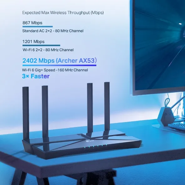 Network Device Archer AX53 AX3000 Dual Band Gigabit Wi-Fi 6 Router TP-Link alternate