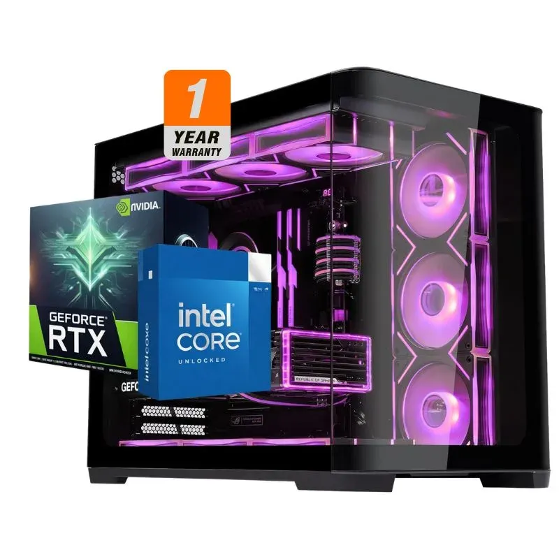 Desktop Intel Event Horizon Gaming PC - Intel Core i7-14700K, GALAX RTX 5080 EX Gamer 16GB, ANACOMDA 32GB DDR5-6000 Black (2x16GB), AGI AI828 1TB NVMe Gen4
