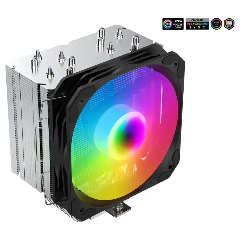 Cooler SAMA 6P130BK CPU Air Cooler 130mm ARGB Cooling Fan - Black