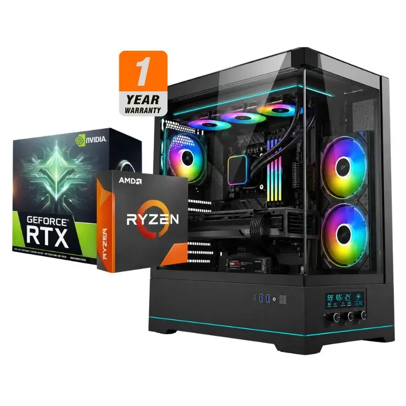 Desktop Intel Neural Overlord Gaming PC - Intel Core Ultra 7 265KF, MSI RTX 5070 Ti Ventus 3X OC 16GB, ANACOMDA 32GB DDR5-6000 White (2x16GB), AGI AI828 1TB NVMe Gen4
