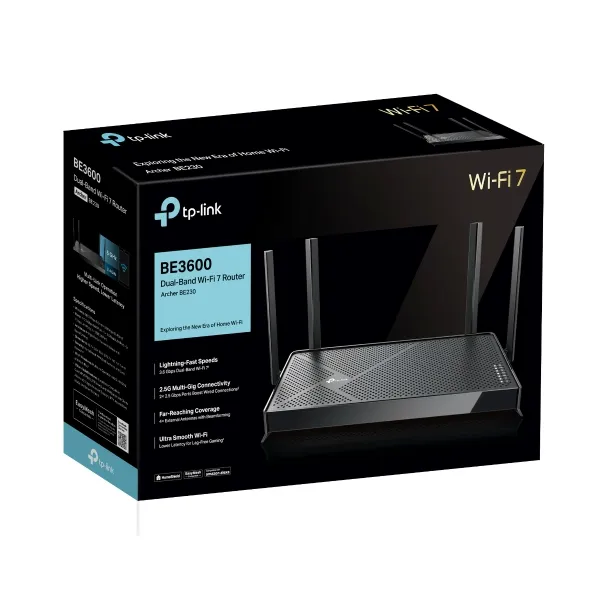 Network Device TP-Link Archer BE230 WiFi 7 Dual-Band Router 3.6 Gbps