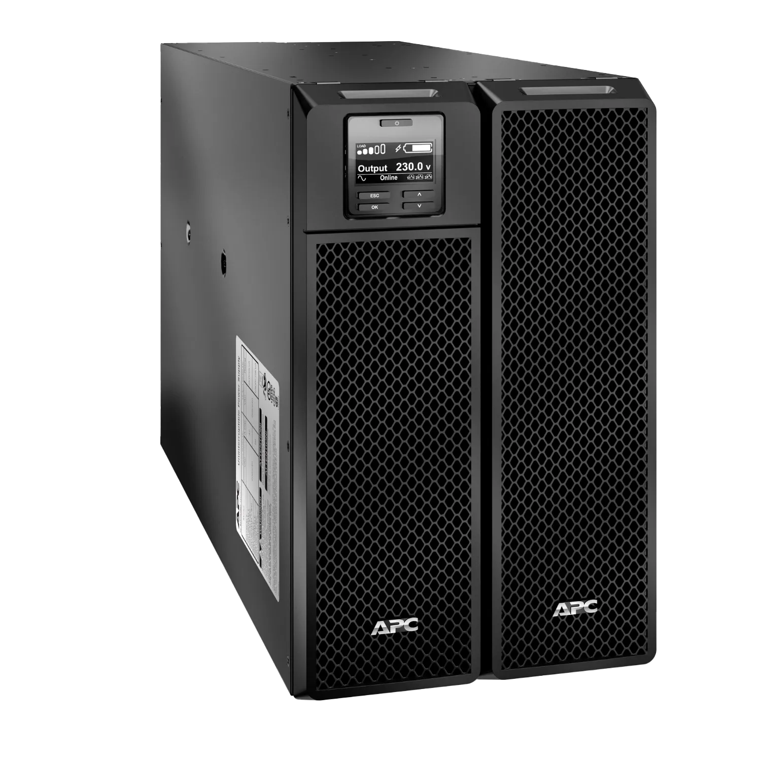 Accessory APC Smart-UPS On-Line, 10kVA/10kW, Tower, 230V/400V, 6x C13+4x C19 IEC outlets, Network Card+SmartSlot, Extended runtime, W/O rail kit