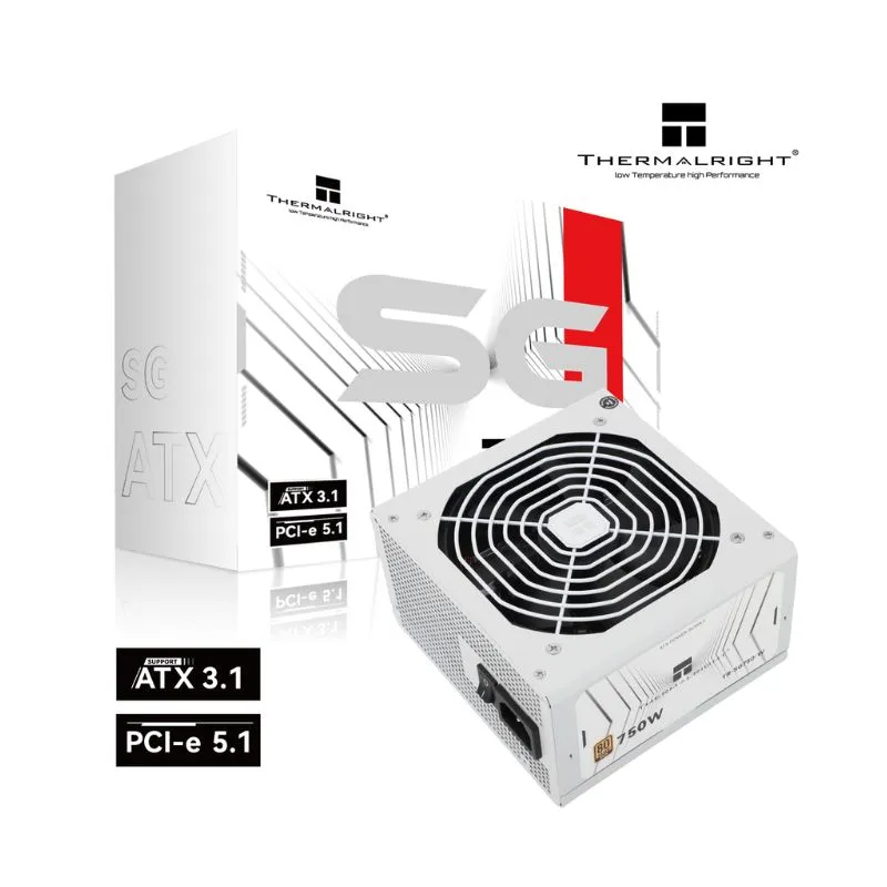 Power Supply Thermalright SG-750-W 750W 80+ Gold Non-Modular - White