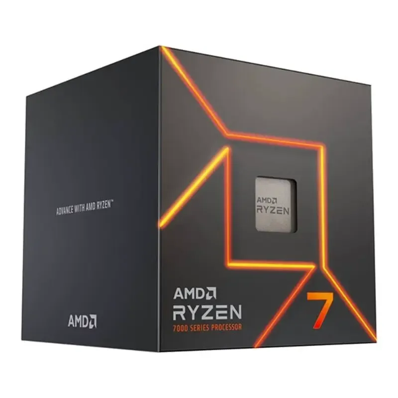 CPU AMD Ryzen 7 7700 Desktop Processor - 8-Core, 16-Thread, 3.8GHz, 32MB Cache, AM5, Tray