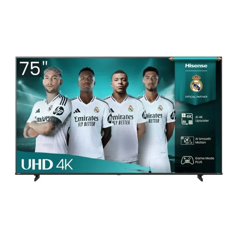 Monitor Hisense 75A61Q 75″ 4K UHD Smart TV with Dolby Vision - HDR10 - Black