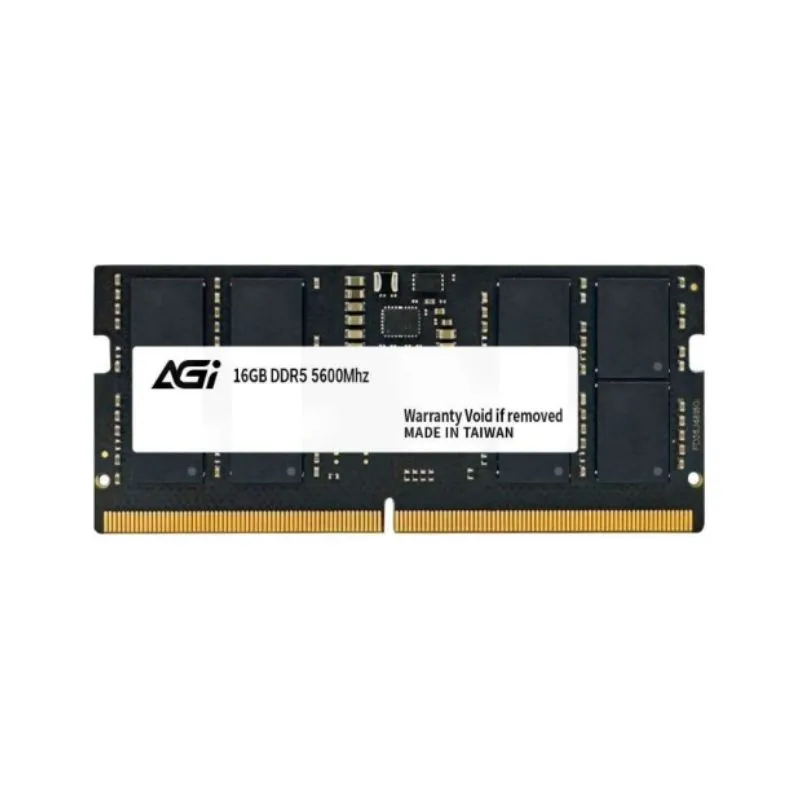 RAM AGI 16GB DDR5 5600MHz Laptop Memory - Black