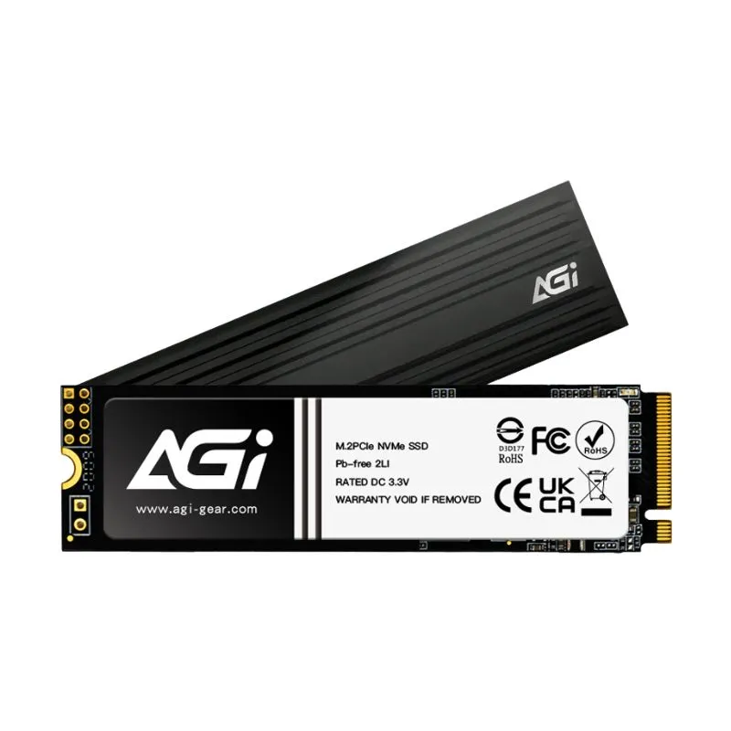 Storage AGI AI828 1TB M.2 NVMe PCIe Gen4 SSD With Heatsink (PS5 Compatible)