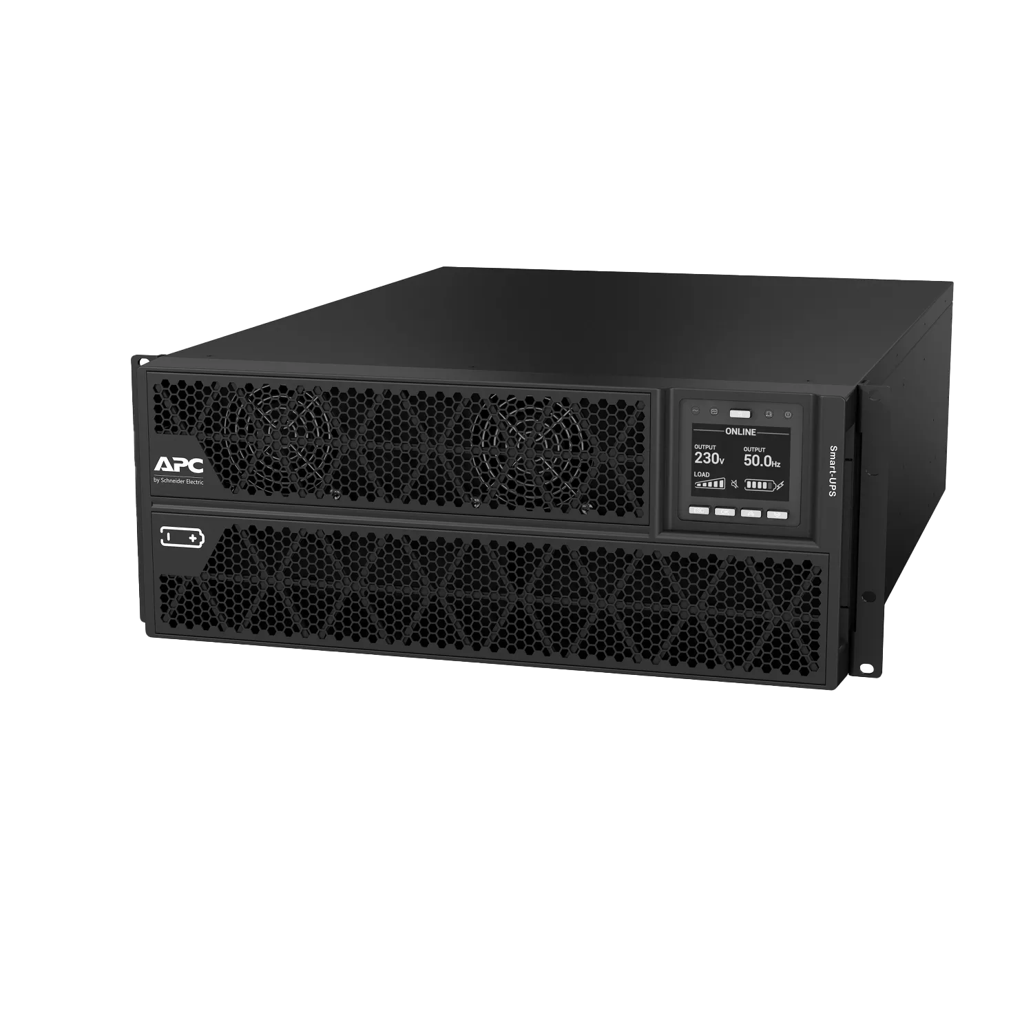 Accessory APC Smart-UPS On-Line, 5kVA/5kW, Rack/Tower, 230V, 2x IEC C13+1x IEC C19+Hard wire 3-wire (H+N+E) outlets, Network Card, W/O rail kit