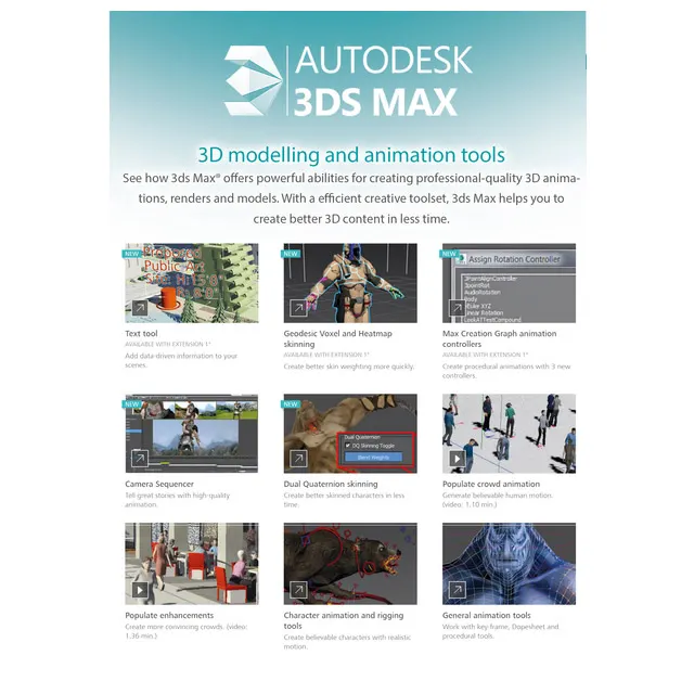Software Autodesk 3ds Max (2016 & 2017) + V-Ray / (1-DVD) view 2