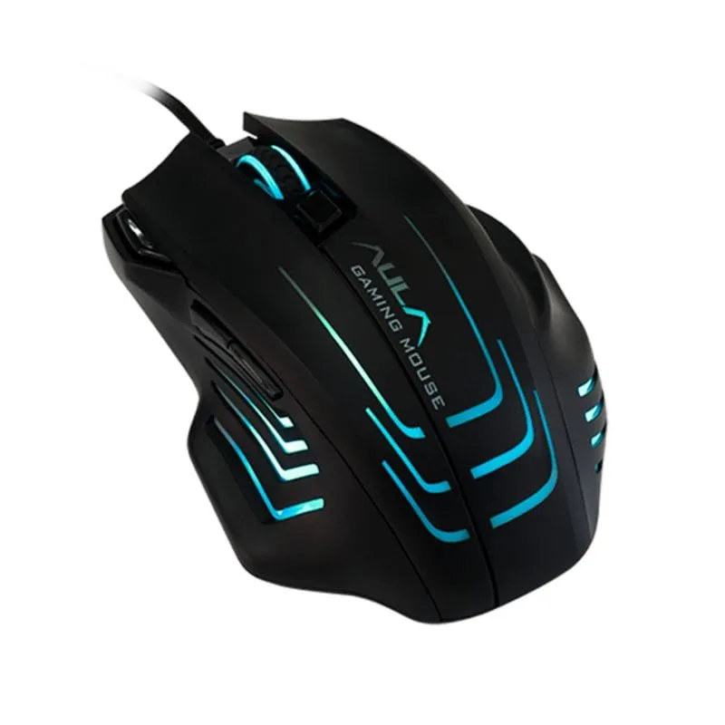 Mouse AULA S18 RGB 7-Buttons 6400 DPI Wired Gaming Mouse Black view 4