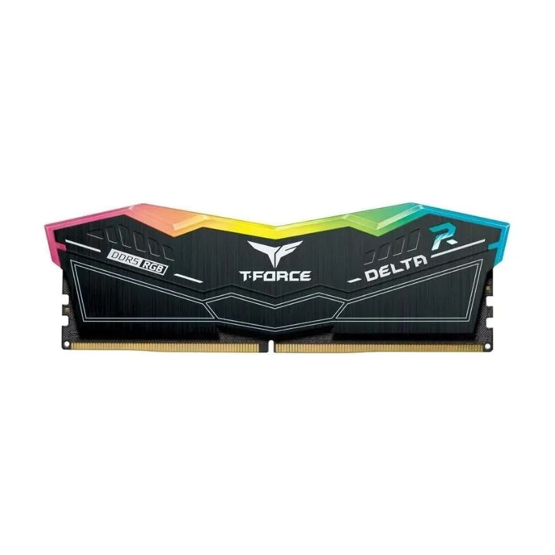 RAM TEAMGROUP T-Force DELTA RGB 32GB (2x16GB) DDR5 5600MHz CL36 Desktop Memory - Black view 2