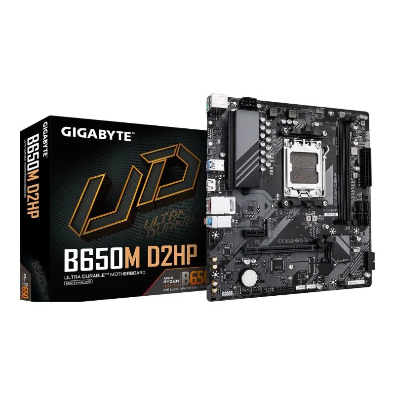 Motherboard GIGABYTE B650M DH2P ATX AM5 DDR5 Gaming - Black