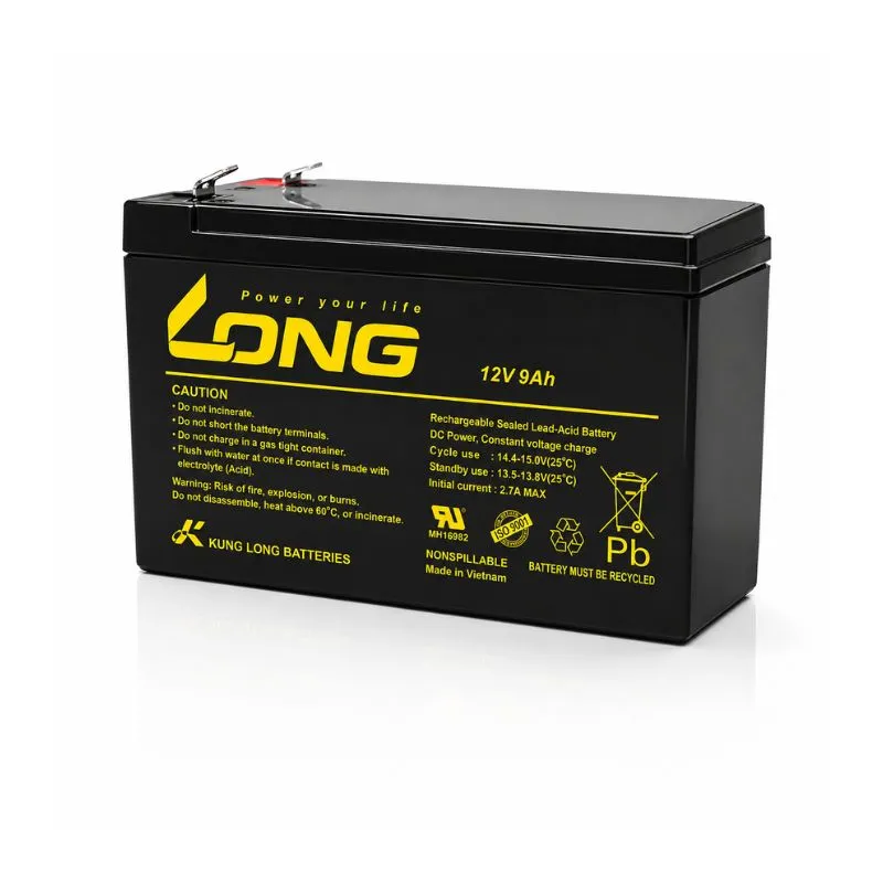 Accessory Long WP1236W, 12V 9AH, Rechargeable Sealed Lead Acid Battery