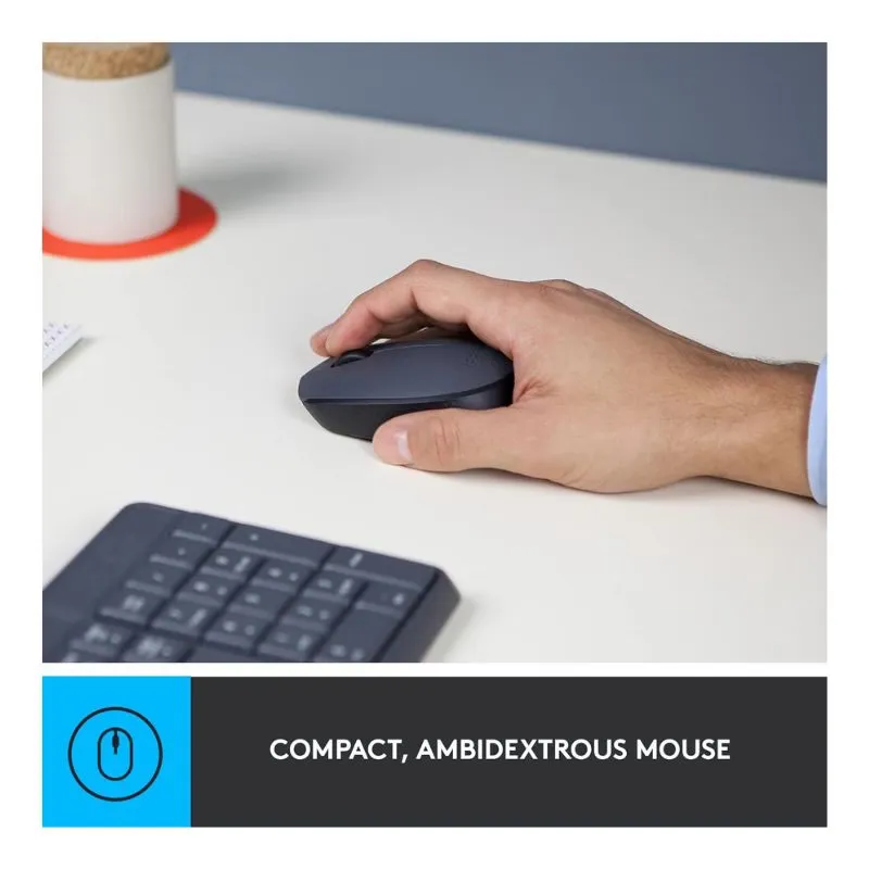 Keyboard Logitech MK235 Wireless Combo and Mouse - Black view 4