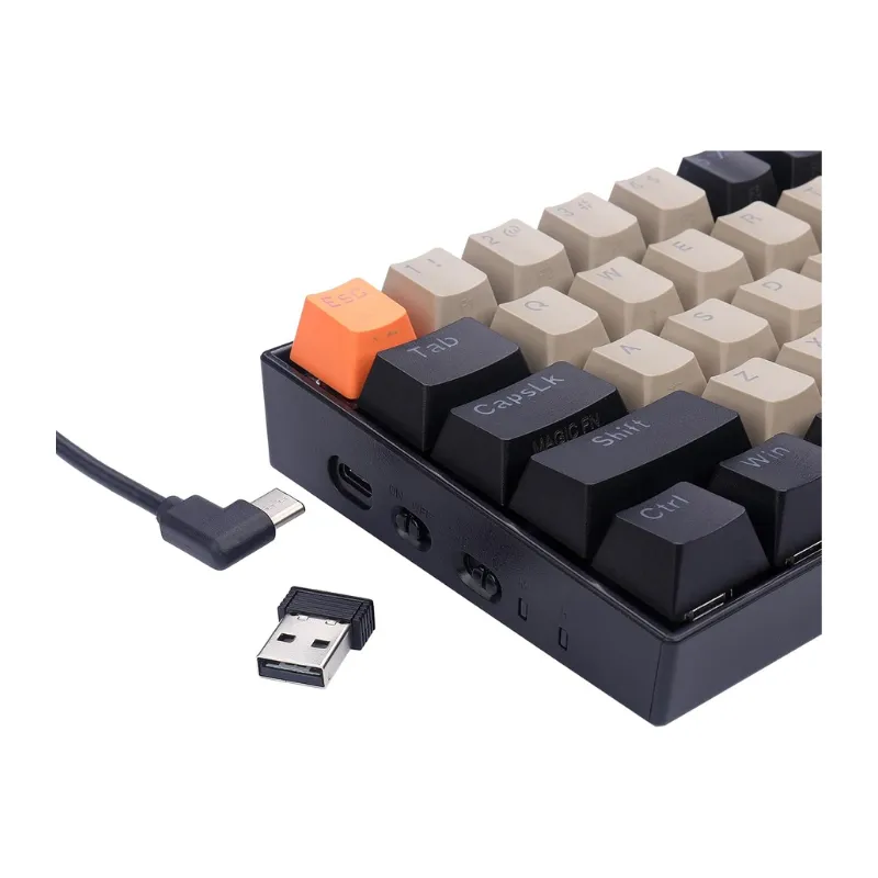 Keyboard Redragon K530RGB-PRO Draconic - Orange/Gray/Black Wireless Gaming view 5