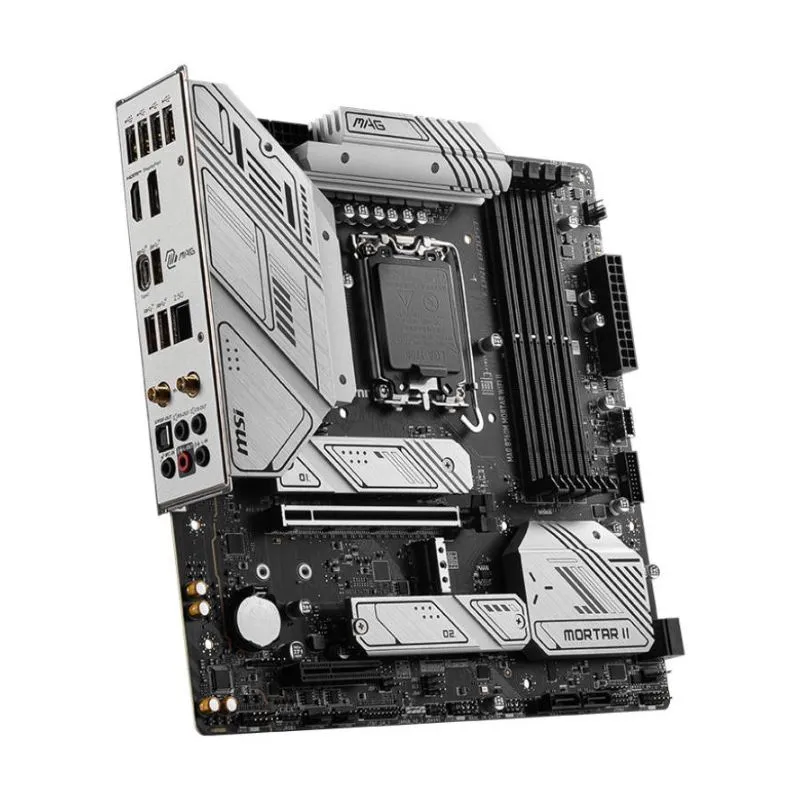 Motherboard MSI MAG B760M Mortar WiFi II Intel Micro-ATX Motherboard - Black view 2