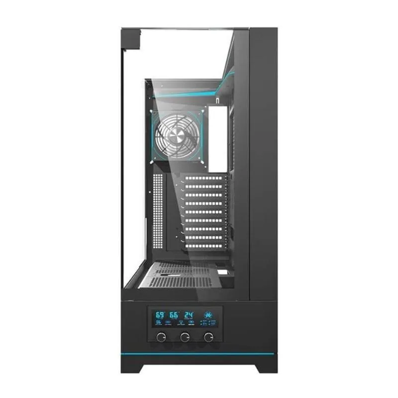 Cooler DarkFlash DY450L Pro ATX Tempered Glass Gaming Case (With 1 Pre-Installed ARGB Fan) - Black view 3