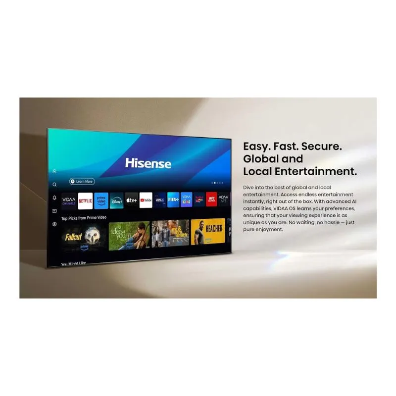 Monitor Hisense 100Q7Q 100″ 4K UHD QLED Smart TV Dolby Vision - Dolby Atmos - Black view 5