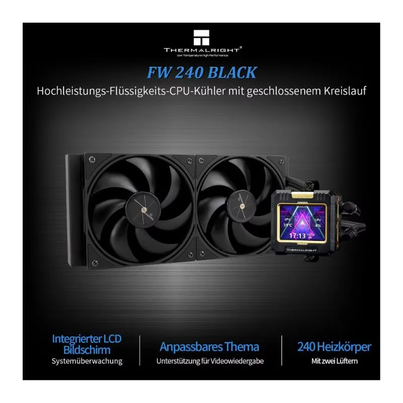 Cooler Thermalright Frozen Warframe 240 Liquid - Black view 2