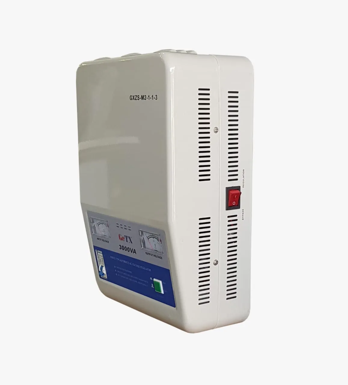 UPS GeTX Stabilizer Servo motor Type 3000VA 1Phases Wall Mount Cabinet Input 80v-260v, Output 220v, UK Socket GXZS-M2-1-3 alternate