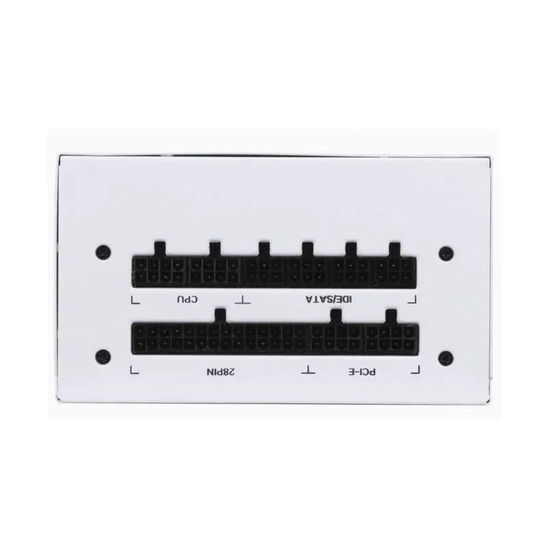 Power Supply Segotep GM750W 750W 80+ Gold Full Modular 5.1 & ATX 3.0 Power Supply White view 5