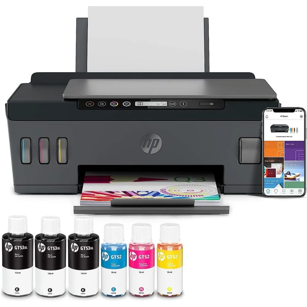 Printer HP Smart Tank 515 All-in-One Wireless Ink Tank Color Printer - Black view 3